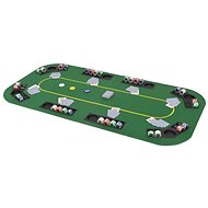 Skládací pokerová deska na stůl 4dílná obdélníková zelená - Desk