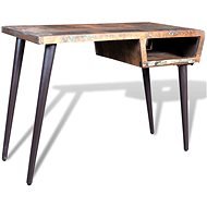 Psací stůl s železnými nohami recyklované dřevo - Stůl