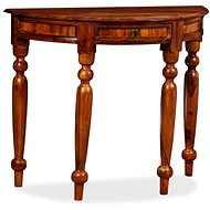Cantilever Table, Solid Sheesham, 90 x 40 x 76cm, Semicircular - Console Table