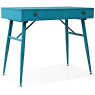 Psací stůl se zásuvkou 90 x 50 x 76,5 cm starožitný zelený - Desk