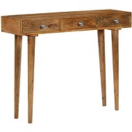 Console Table made of Solid Mango Tree 102 x 30 x 79cm - Console Table