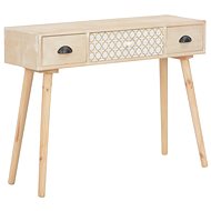Console Table with 3 Drawers 100x30x73cm Solid Pine - Console Table
