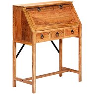Writing Desk 90 x 40 x 107cm Solid Acacia Wood - Writing Desk