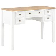 White Desk 109,5 x 45 x 77,5cm Wood - Writing Desk