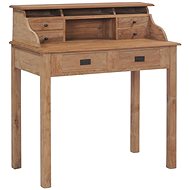 Psací stůl 90 x 50 x 100 cm masivní teakové dřevo - Desk