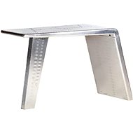 Aviator Desk Silver 112 x 50 x 76cm Metal - Writing Desk