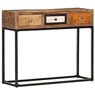 Console Table Gold 90x30x75cm Solid Recycled Wood - Console Table