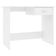 Psací stůl bílý 100 x 50 x 76 cm dřevotříska - Desk