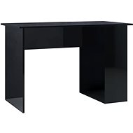 Psací stůl černý s vysokým leskem 110 x 60 x 73 cm dřevotříska - Desk