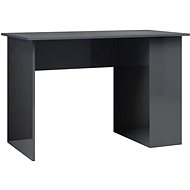 Psací stůl šedý s vysokým leskem 110 x 60 x 73 cm dřevotříska - Desk