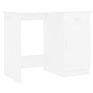 Psací stůl bílý 100 x 50 x 76 cm dřevotříska - Desk