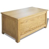 Storage Box 90 x 45 x 45cm Solid Oak Wood - Storage Box