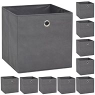 Storage Boxes 10 pcs Non-woven Fabric 32 x 32 x 32cm Grey - Storage Box