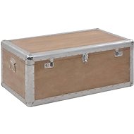 Storage Box made of Solid Fir Wood 91 x 52 x 40cm Brown - Storage Box
