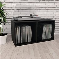 Storage Box for LP Records Black 71 x 34 x 36cm Chipboard - Shelving Unit