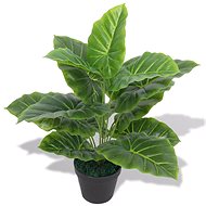 Artificial Colocas Plant with Flowerpot 45cm Green - Artificial Flower