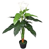 Artificial Calla Plant with Flowerpot 85cm White - Artificial Flower