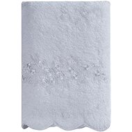 Soft Cotton Towel Silvia with lace 50×100cm, white - Towel