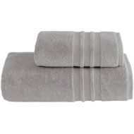 Soft Cotton Towel and bath towel set PRESTIGE, 2 pcs, light grey - Towel Set