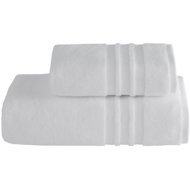 Soft Cotton Towel and bath towel set PRESTIGE, 2 pcs, white - Towel Set