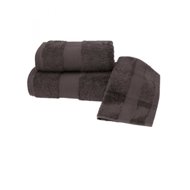Soft Cotton - Towel and towel set DELUXE, 2 pcs, brown - Towel Set
