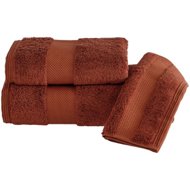 Soft Cotton - Set of towel and bath towel DELUXE, 2 pcs, cinnamon - Towel Set
