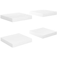 Shumee floating wall mounted 4 pcs white high gloss 23×23,5×3,8 cm, 323741 - Shelf