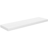 Shumee floating wall mounted white high gloss 90×23,5×3,8 cm MDF, 323754 - Shelf