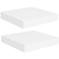 Shumee floating wall mounted 2 pcs white 23×23,5×3,8 cm MDF, 323803 - Shelf
