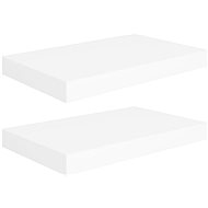 Shumee floating wall mounted 2 pcs white 40×23×3,8 cm MDF, 323806 - Shelf