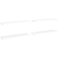 Shumee floating wall mounted 4 pcs white 80×23,5×3,8 cm MDF, 323816 - Shelf