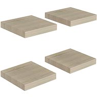 Shumee floating wall 4 pcs oak 23×23,5×3,8 cm MDF, 323867 - Shelf