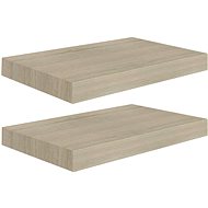 Shumee floating wall mounted 2 pcs oak 40×23×3,8 cm MDF, 323869 - Shelf