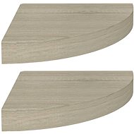 Shumee floating corner 2 pcs oak 25×25×3,8 cm MDF, 323905 - Shelf