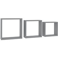 Shumee Nástěnné kostky 3 ks šedé MDF, 323951 - Shelf
