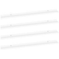 Shumee Nástěnné 4 ks bílé 100×9×3 cm , 326663 - Shelf