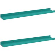 Shumee Nástěnné 2 ks modré 60×9×3 cm , 326710 - Shelf