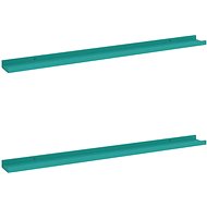 Shumee Nástěnné 2 ks modré 100×9×3 cm , 326712 - Shelf