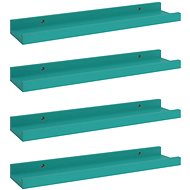 Shumee Nástěnné 4 ks modré 40×9×3 cm , 326714 - Shelf