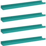 Shumee Nástěnné 4 ks modré 60×9×3 cm , 326715 - Shelf