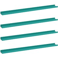 Shumee Nástěnné 4 ks modré 100×9×3 cm , 326717 - Shelf