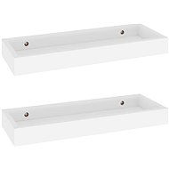 Shumee Nástěnné Loggia 2 ks bílé 40×15×4 cm MDF, 330199 - Shelf