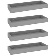 Shumee Nástěnné Loggia 4 ks šedé 40×15×4 cm MDF, 330204 - Shelf