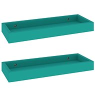 Shumee Nástěnné Loggia 2 ks modré 40×15×4 cm MDF, 330211 - Police
