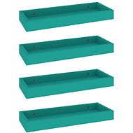 Shumee Nástěnné Loggia 4 ks modré 40×15×4 cm MDF, 330212 - Police