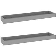 Shumee Nástěnné Loggia 2 ks šedé 60×15×4 cm MDF, 330217 - Police