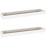 Shumee Nástěnné Loggia 2 ks dub a bílé 60×15×4 cm MDF, 330221 - Police