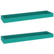 Shumee Nástěnné Loggia 2 ks modré 60×15×4 cm MDF, 330225 - Police