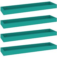 Shumee Nástěnné Loggia 4 ks modré 60×15×4 cm MDF, 330226 - Police