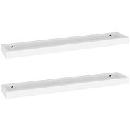 Shumee Nástěnné Loggia 2 ks bílé 80×15×4 cm MDF, 330227 - Shelf